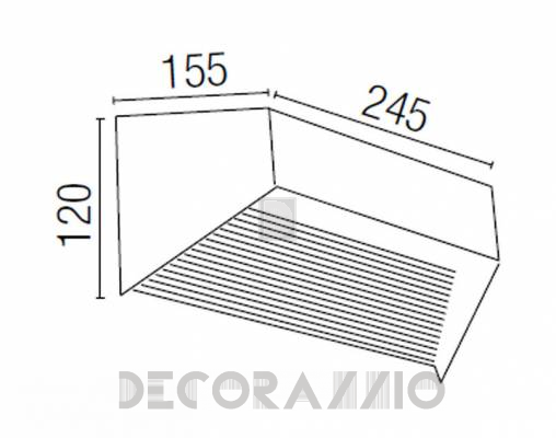 Светильник  настенный накладной (Бра) Faro 61045 - 61045