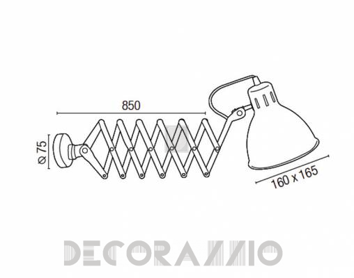 Светильник  настенный накладной (Бра) Faro 40060 - 40060