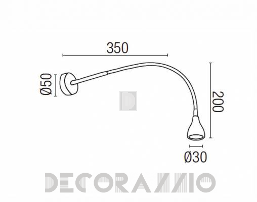 Светильник  настенный накладной (Бра) Faro 63293 - 63293