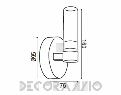 Светильник  настенный накладной (Бра) Faro 63049 - 63049