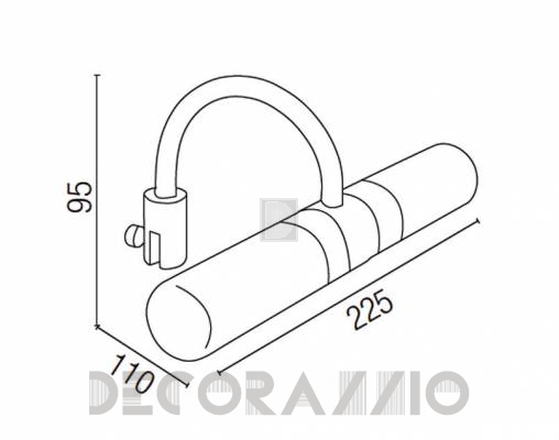 Светильник  настенный накладной (Бра) Faro 63038 - 63038