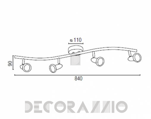 Светильник  потолочный накладной Faro 40394 - 40394