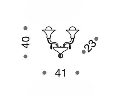 Светильник  настенный накладной (Бра) Idl 472 - 472