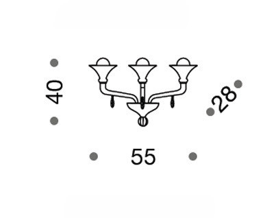 Светильник  настенный накладной (Бра) Idl 472 - 472