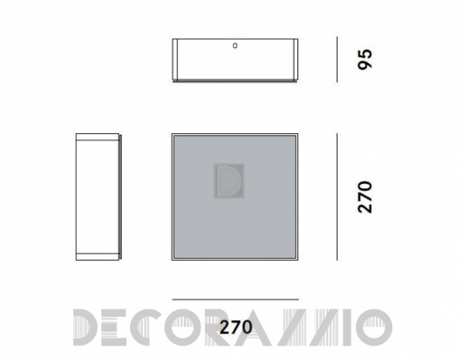 Светильник  настенный накладной (Бра) Prandina ARGENTUM ECO W4 - ARGENTUM ECO W4