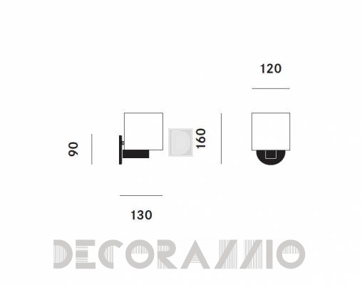 Светильник  настенный накладной (Бра) Prandina CPL MINI W3 - CPL MINI W3