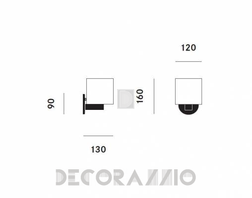 Светильник  настенный накладной (Бра) Prandina CPL MINI W3 - CPL MINI W3