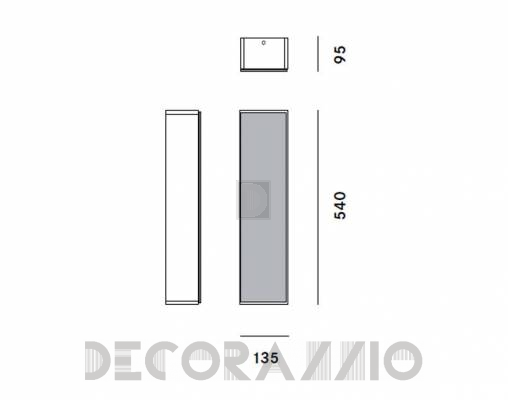 Светильник  настенный накладной (Бра) Prandina ARGENTUM ECO W7 - ARGENTUM ECO W7