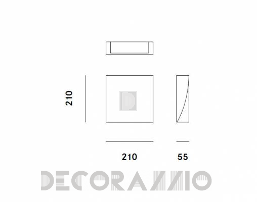 Светильник  настенный накладной (Бра) Prandina LEMBO ECO WW1 - LEMBO ECO WW1