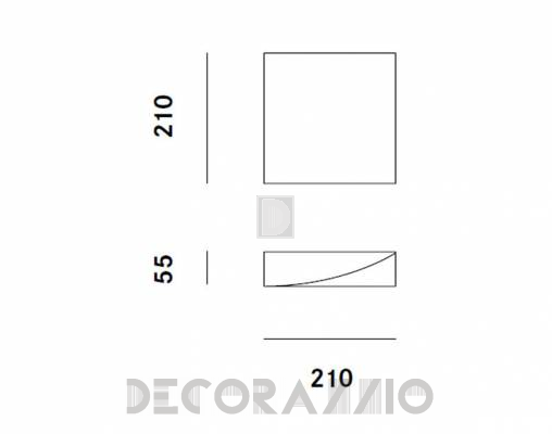 Светильник  настенный накладной (Бра) Prandina LEMBO ECO W1 - LEMBO ECO W1