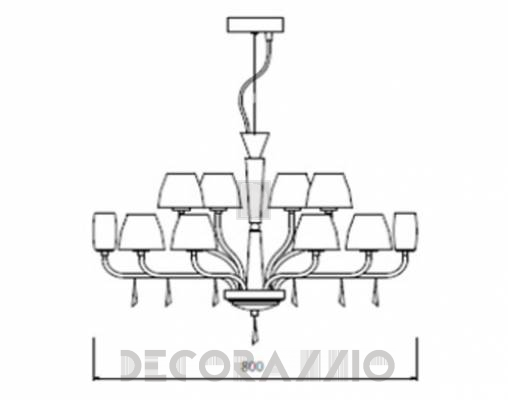 Светильник  потолочный подвесной (Люстра) Isaac Light 704 8+4 - 704 8+4