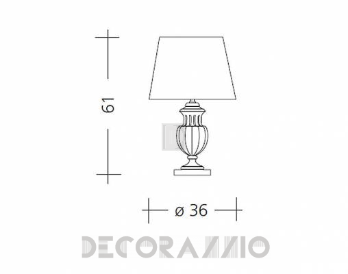 Светильник  настольный (Настольная лампа) Baga Patrizia Garganti CM. 547 - CM. 547