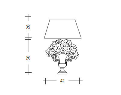 Светильник  настольный (Настольная лампа) Baga Patrizia Garganti AP. 28 - AP. 28