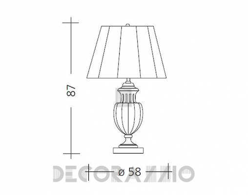 Светильник  настольный (Настольная лампа) Baga Patrizia Garganti CM. 528 - CM. 528