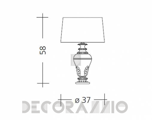 Светильник  настольный (Настольная лампа) Baga Patrizia Garganti CM. 516 - CM. 516