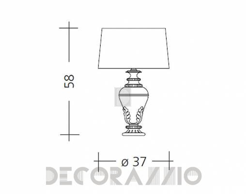 Светильник  настольный (Настольная лампа) Baga Patrizia Garganti CM. 543 - CM. 543