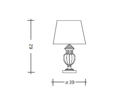 Светильник  настольный (Настольная лампа) Baga Patrizia Garganti CM. 379 - CM. 379