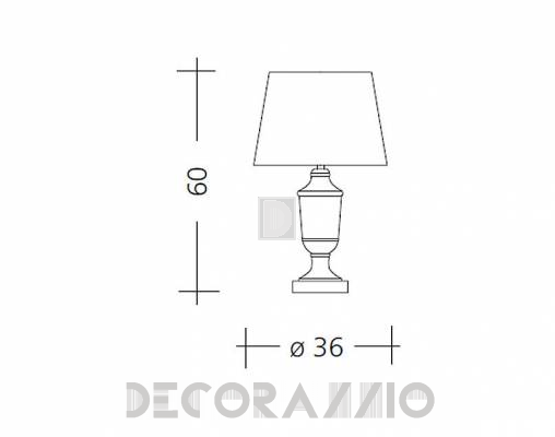 Светильник  настольный (Настольная лампа) Baga Patrizia Garganti CM. 527 - CM. 527