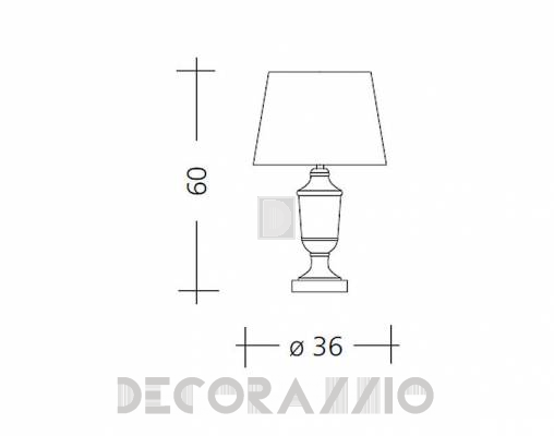 Светильник  настольный (Настольная лампа) Baga Patrizia Garganti CM. 551 - CM. 551