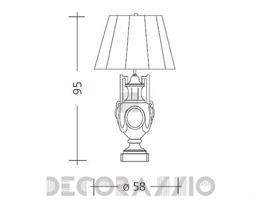 Светильник  настольный (Настольная лампа) Baga Patrizia Garganti CM. 534 - CM. 534