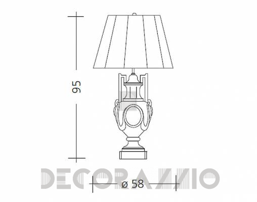 Светильник  настольный (Настольная лампа) Baga Patrizia Garganti CM. 533 - CM. 533