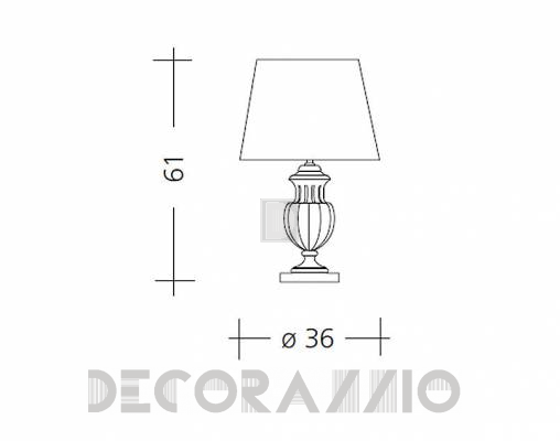 Светильник  настольный (Настольная лампа) Baga Patrizia Garganti CM. 548 - CM. 548