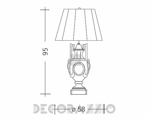 Светильник  настольный (Настольная лампа) Baga Patrizia Garganti CM. 507 - CM. 507