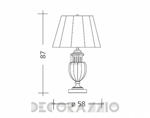 Светильник  настольный (Настольная лампа) Baga Patrizia Garganti CM. 545 - CM. 545