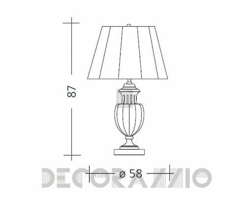 Светильник  настольный (Настольная лампа) Baga Patrizia Garganti CM. 519 - CM. 519