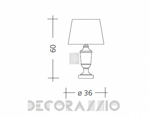 Светильник  настольный (Настольная лампа) Baga Patrizia Garganti CM. 525 - CM. 525