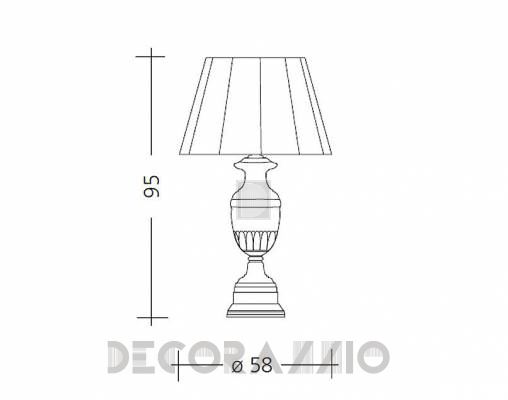 Светильник  настольный (Настольная лампа) Baga Patrizia Garganti CM. 532 - CM. 532