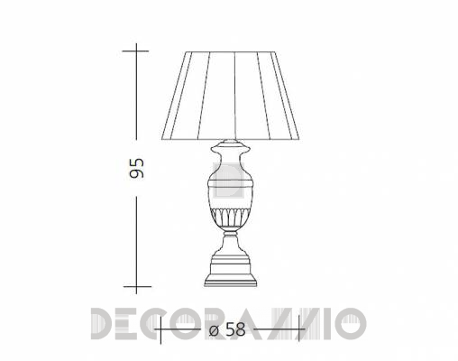 Светильник  настольный (Настольная лампа) Baga Patrizia Garganti CM. 505 - CM. 505