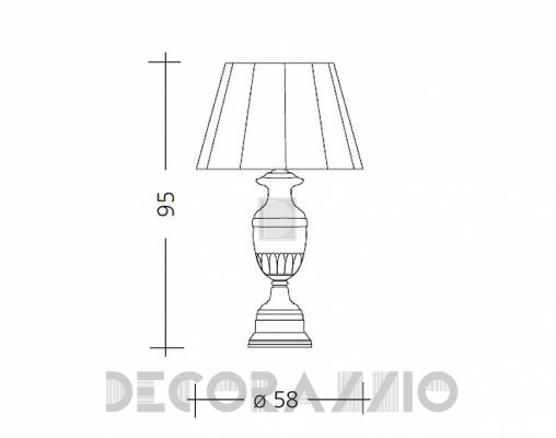 Светильник  настольный (Настольная лампа) Baga Patrizia Garganti CM. 504 - CM. 504