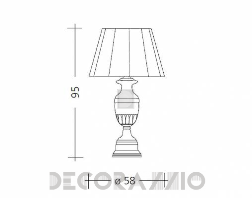 Светильник  настольный (Настольная лампа) Baga Patrizia Garganti CM. 504 - CM. 504