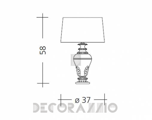 Светильник  настольный (Настольная лампа) Baga Patrizia Garganti CM. 544 - CM. 544