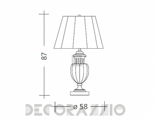 Светильник  настольный (Настольная лампа) Baga Patrizia Garganti CM. 521 - CM. 521