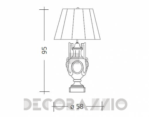 Светильник  настольный (Настольная лампа) Baga Patrizia Garganti CM. 535 - CM. 535