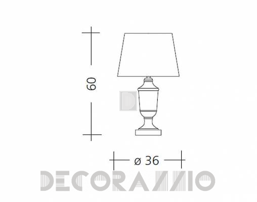 Светильник  настольный (Настольная лампа) Baga Patrizia Garganti CM. 552 - CM. 552