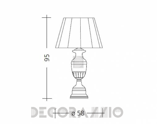 Светильник  настольный (Настольная лампа) Baga Patrizia Garganti CM. 531 - CM. 531