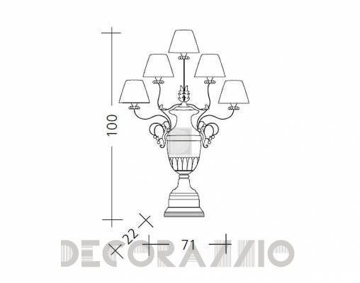 Светильник  настольный (Настольная лампа) Baga Patrizia Garganti CM. 498 - CM. 498