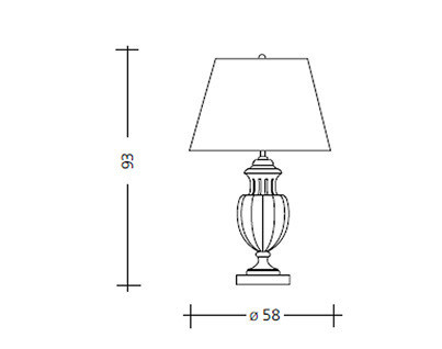 Светильник  настольный (Настольная лампа) Baga Patrizia Garganti CM. 378 - CM. 378