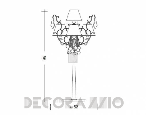 Светильник  настольный (Настольная лампа) Baga Patrizia Garganti 2200 - 2200