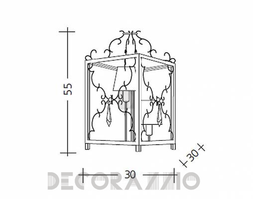 Светильник  настольный (Настольная лампа) Baga Patrizia Garganti 3301 - 3301