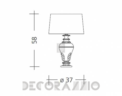 Светильник  настольный (Настольная лампа) Baga Patrizia Garganti CM. 518 - CM. 518