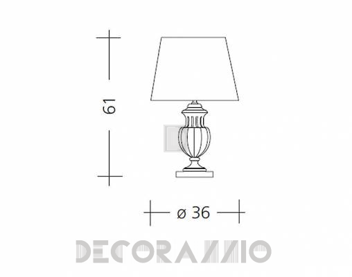 Светильник  настольный (Настольная лампа) Baga Patrizia Garganti CM. 524 - CM. 524