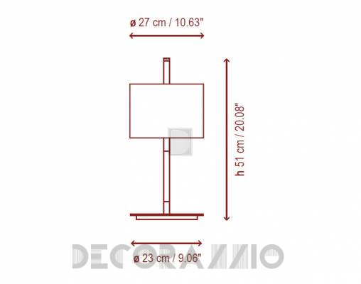 Светильник  настольный (Настольная лампа) Bover DANONA MESA - DANONA MESA