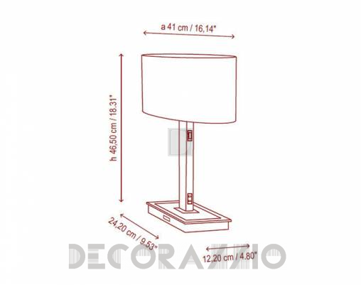 Светильник  настольный (Настольная лампа) Bover MEI OVAL-T USB P-552D - MEI OVAL-T USB P-552D