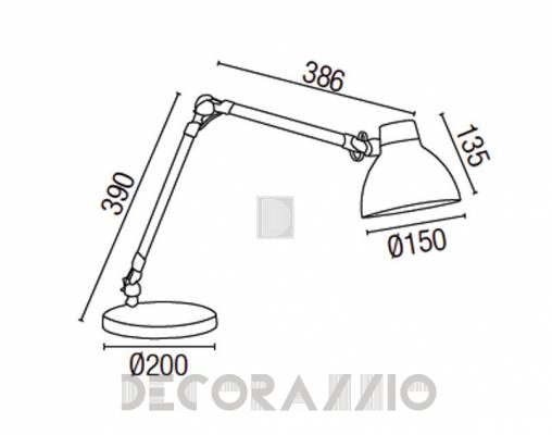 Светильник  настольный (Настольная лампа) Faro 51174 - 51174