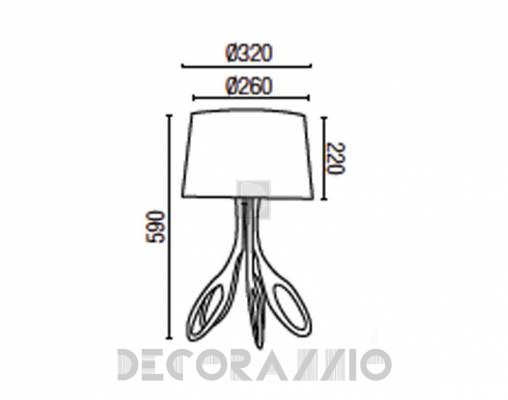 Светильник  настольный (Настольная лампа) Faro 68486 - 68486