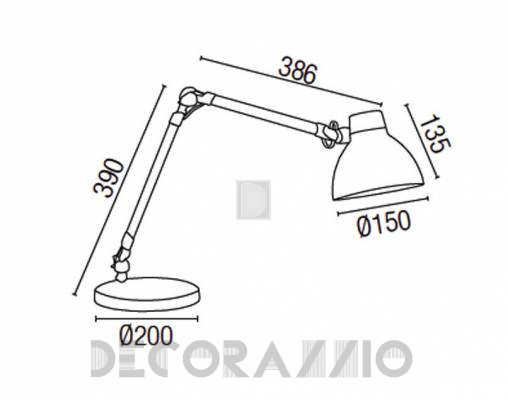 Светильник  настольный (Настольная лампа) Faro 51170 - 51170